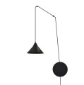 Lampa sufitowa wisząca ABRAMO 1 BLACK regulowana czarna 1