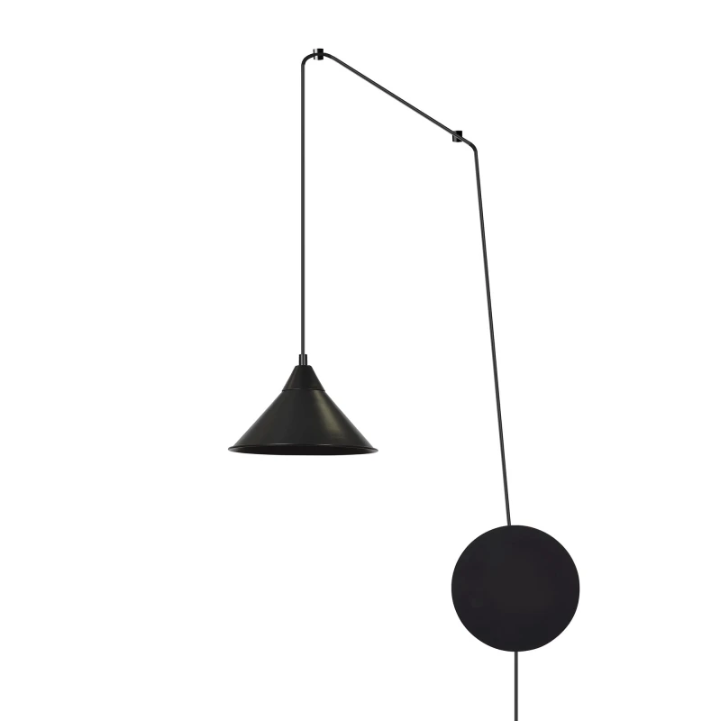 ABRAMO 1 BLACK 160/1 lampa sufitowa wisząca regulowana najnowszy design czarna loft 1