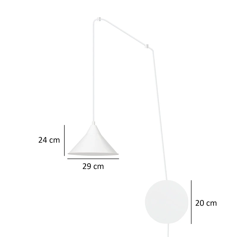 ABRAMO 1 WHITE 159/1 lampa sufitowa wisząca regulowana najnowszy design biała loft 5