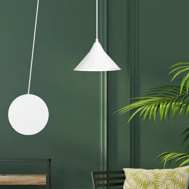 ABRAMO 1 WHITE 159/1 lampa sufitowa wisząca regulowana najnowszy design biała loft 9