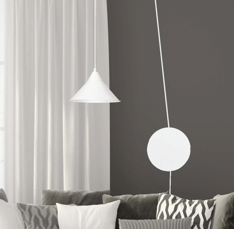 ABRAMO 1 WHITE 159/1 lampa sufitowa wisząca regulowana najnowszy design biała loft 11