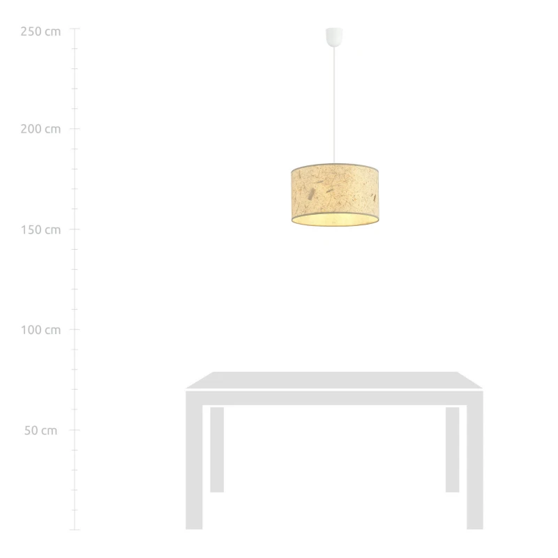 ASTON 1 CORK 1150/1 lampa wisząca regulowana abażur dużo światła 6
