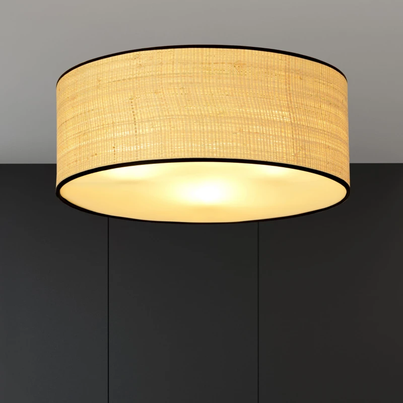 ASTON 3 RATTAN 1149/3 lampa sufitowa plafon abażur dużo światła 3