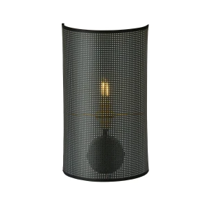 Kinkiet ścienny z abażurem ASTON K1 BLACK/GOLD czarno-złoty