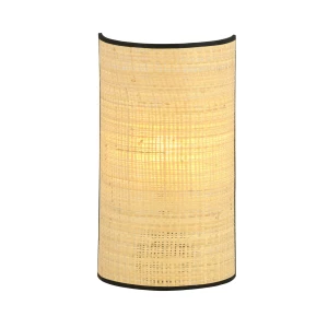 Kinkiet ścienny z abażurem ASTON K1 RATTAN rattanowy