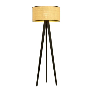 Lampa podłogowa ASTON LP1 RATTAN drewniana rattanowa