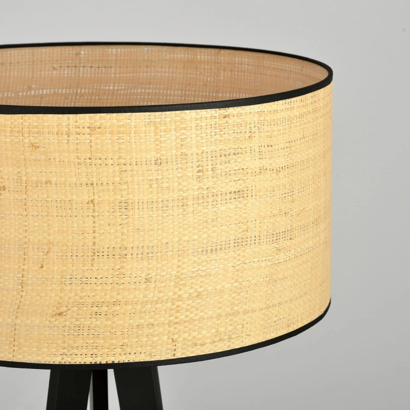 ASTON LP1 RATTAN 1149/LP1 lampa podłogowa drewniana duży oryginalny abażur 4