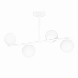 Lampa sufitowa (plafon) BIOR 4 WHITE 1021/4 biała ze szklanymi kloszami