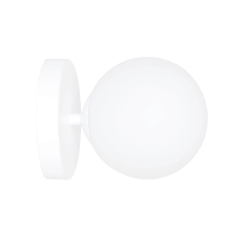 BIOR K1 WHITE 1021/K1 kinkiet ścienny biały okrągły DUŻY klosz DESIGN 1