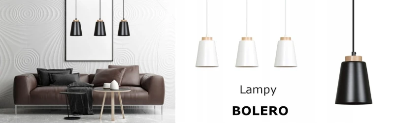 BOLERO 1 WHITE 443/1 wisząca lampa styl skandynawski drewno biała 9