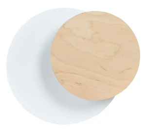 Kinkiet ścienny CIRCLE 1A WHITE biały ze światłem LED