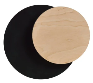 Kinkiet ścienny CIRCLE 1A BLACK czarny ze światłem LED
