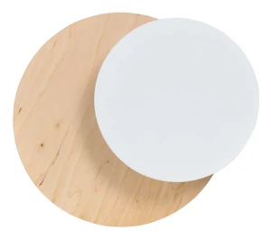 Kinkiet ścienny CIRCLE 1B WHITE biały ze światłem LED