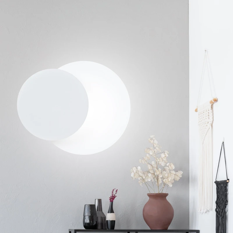 CIRCLE 972/1 WHITE kinkiet ścienny LED biały styl skandynawski metal 5