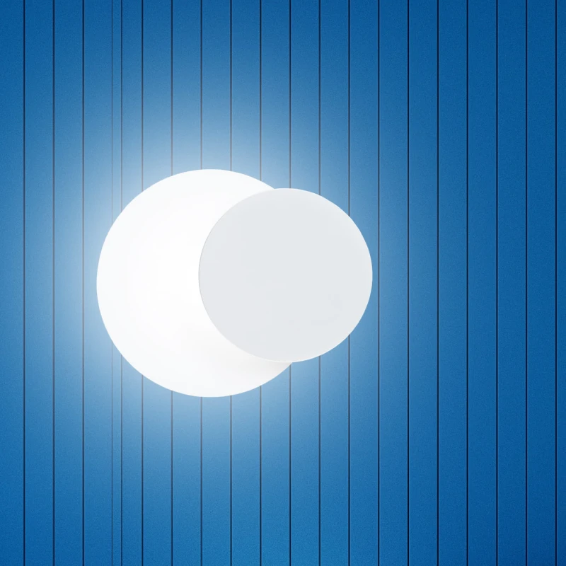 CIRCLE 972/1 WHITE kinkiet ścienny LED biały styl skandynawski metal 6