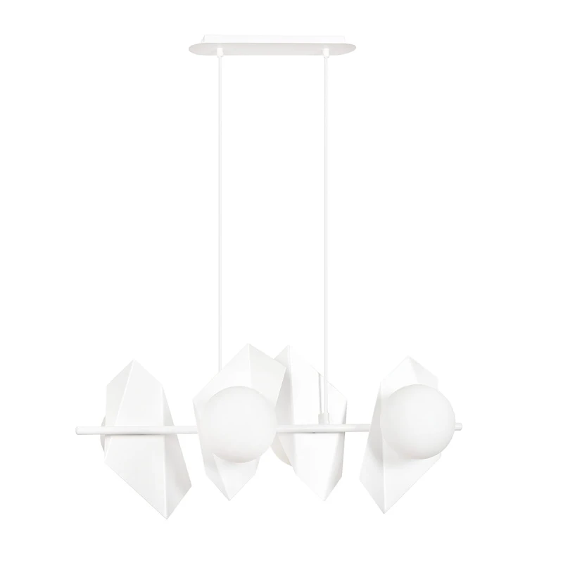DRIFTON 4 WHITE 637/4 nowoczesna lampa wisząca DESIGN biała kule klosze 3