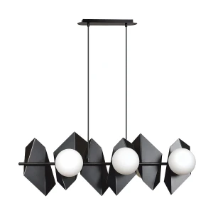 Lampa wisząca DRIFTON 6 BLACK 636/6 czarna z kloszami