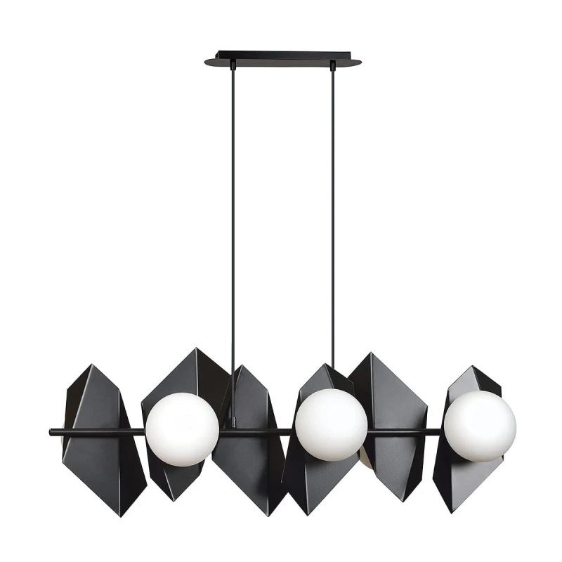 DRIFTON 6 BLACK 636/6 nowoczesna lampa wisząca DESIGN czarna kule klosze