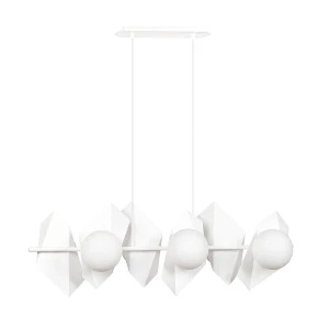 Lampa wisząca DRIFTON 6 WHITE biała z kloszami