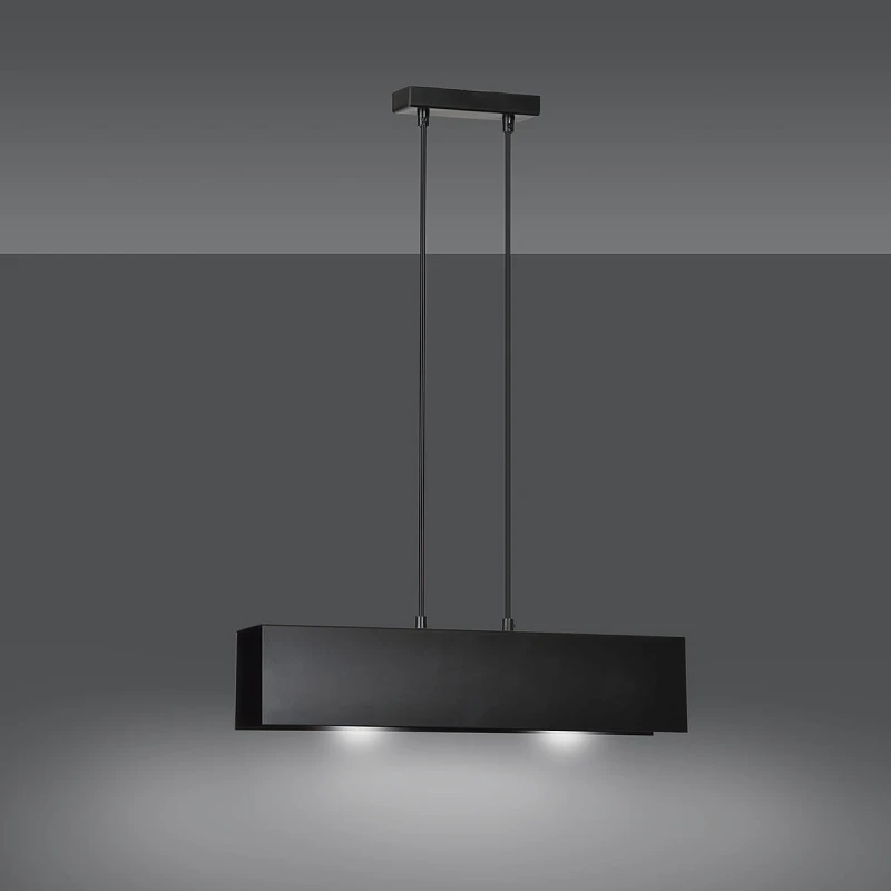 GENTOR 2 BLACK 672/2 oryginalna lampa wisząca czarna LOFT regulowana metalowa DESIGN