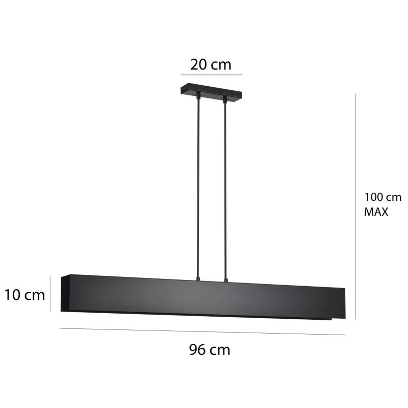 GENTOR 4 BLACK 672/4 oryginalna lampa wisząca czarna LOFT regulowana metalowa DESIGN 3