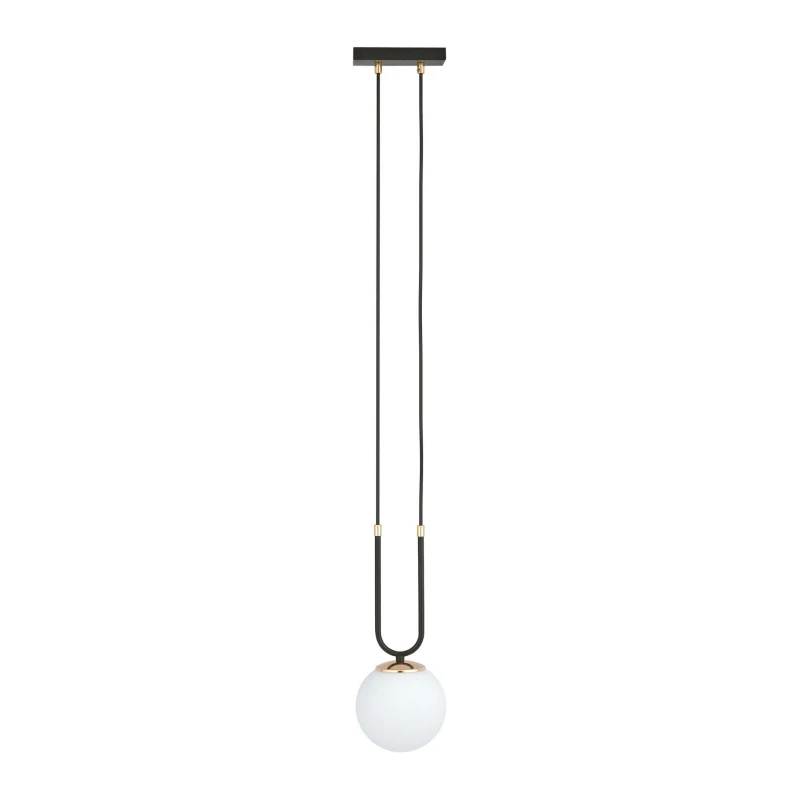 GLAM 1 BLACK/OPAL 1112/1 lampa wisząca szklane klosze GLAMOUR 1