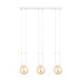 Lampa wisząca GLAM 3 WHITE/MIODOWY biała 2