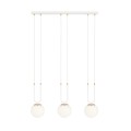 Lampa wisząca GLAM 3 WHITE/OPAL biała  1