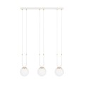Lampa wisząca GLAM 3 WHITE/OPAL biała  2