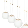 Lampa wisząca GLAM 3 WHITE/OPAL biała  5