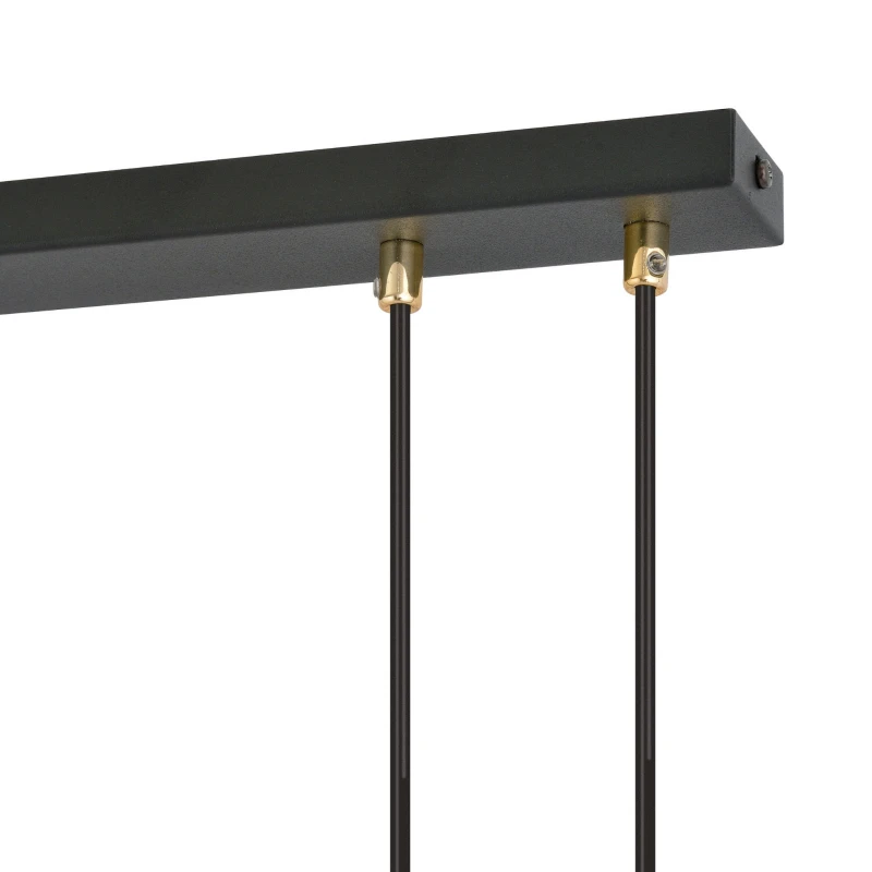 GLAM 4 BLACK/TRANSPARENT 1114/4 lampa wisząca szklane klosze GLAMOUR 5