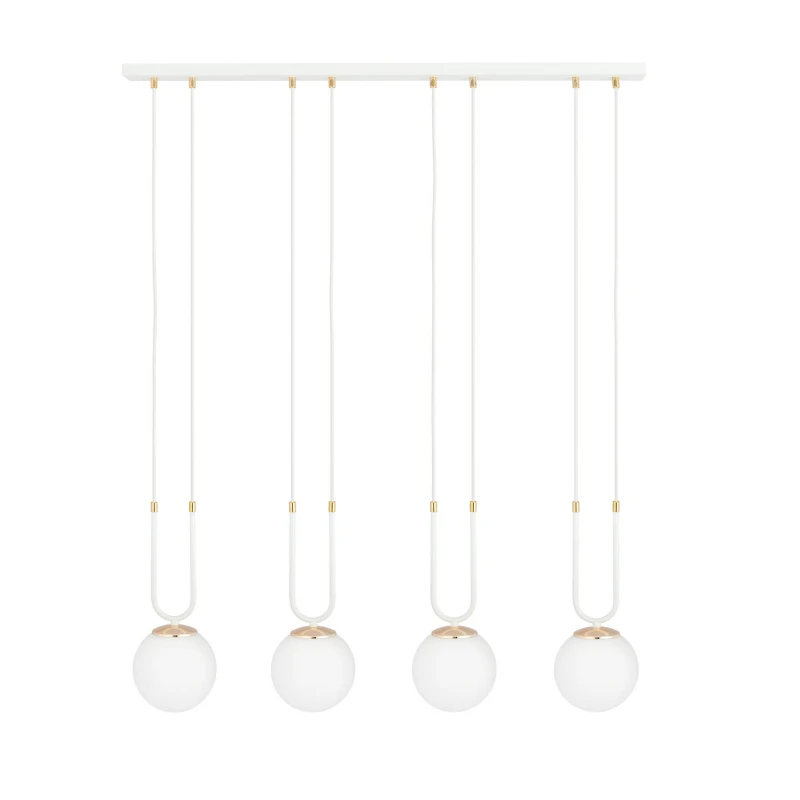GLAM 4 WHITE/OPAL 1115/4 lampa wisząca szklane klosze GLAMOUR 1