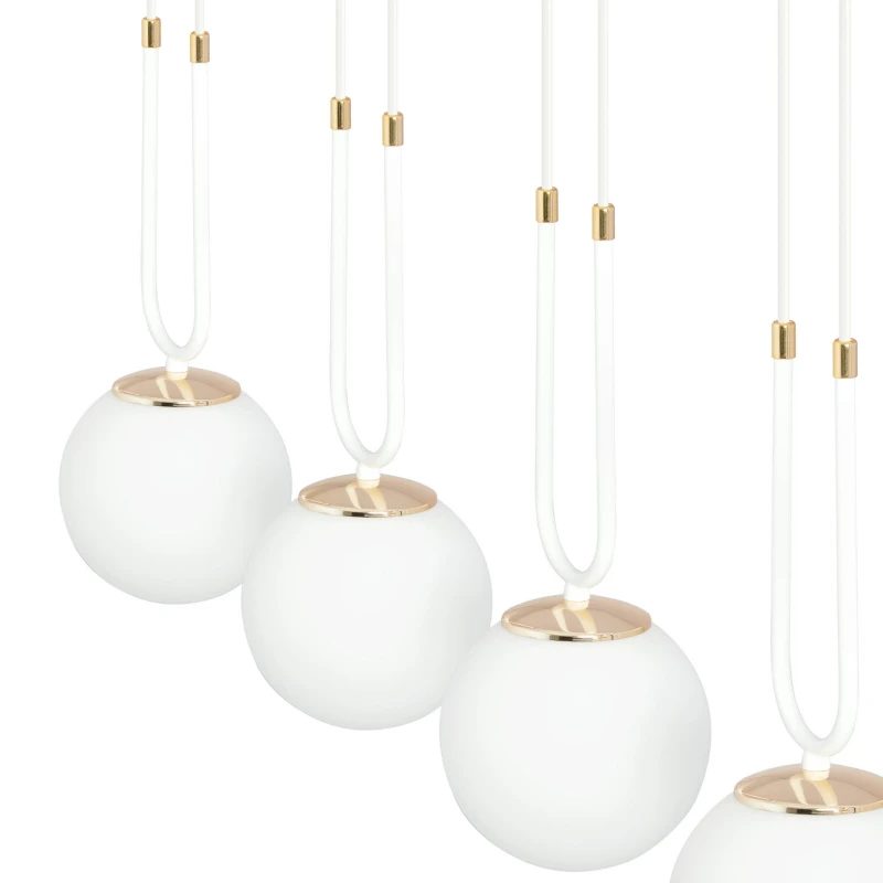 GLAM 4 WHITE/OPAL 1115/4 lampa wisząca szklane klosze GLAMOUR 4