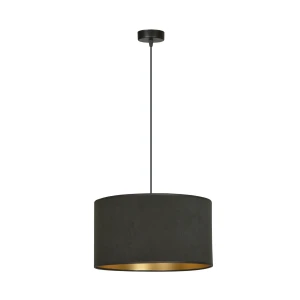 Lampa wisząca HILDE 1 BL BLACK czarna z regulowaną wysokością