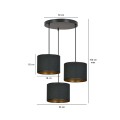 Lampa wisząca HILDE 3 BL PREMIUM BLACK czarna na 3 żarówki 8