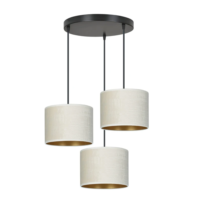 HILDE 3 BL PREMIUM WHITE lampa wisząca abażury regulowana nowoczesna