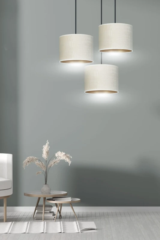 HILDE 3 BL PREMIUM WHITE lampa wisząca abażury regulowana nowoczesna 2