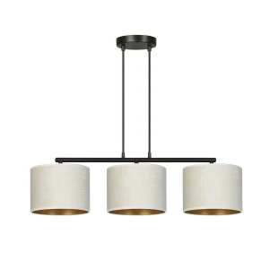 Lampa wisząca HILDE 3 BL WHITE biała z regulowaną wysokością