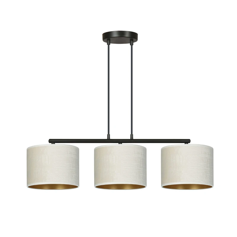 HILDE 3 BL WHITE lampa wisząca abażury regulowana nowoczesna