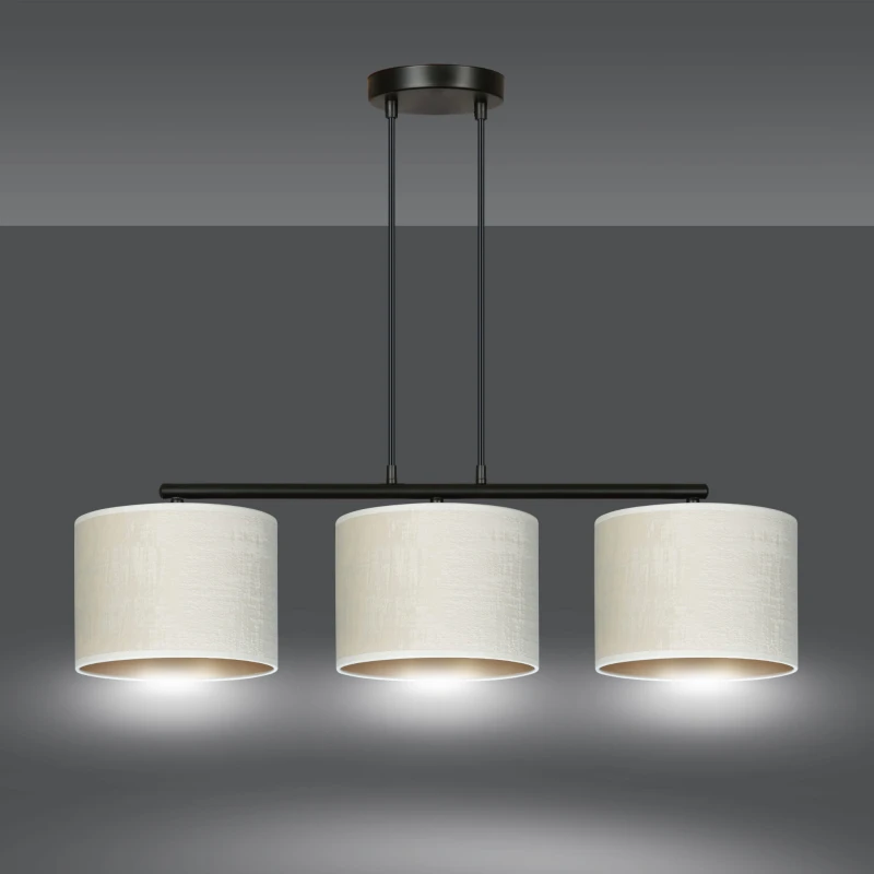 HILDE 3 BL WHITE lampa wisząca abażury regulowana nowoczesna 1