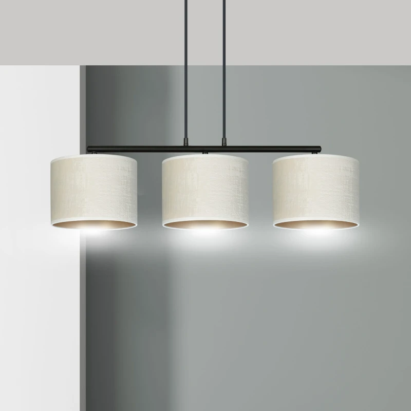 HILDE 3 BL WHITE lampa wisząca abażury regulowana nowoczesna 5