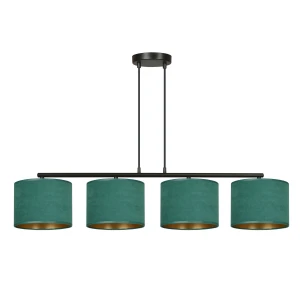 Lampa wisząca HILDE 4 BL GREEN zielona z regulowaną wysokością