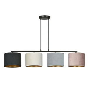 Lampa wisząca HILDE 4 BL MIX 4 kolory z regulowaną wysokością