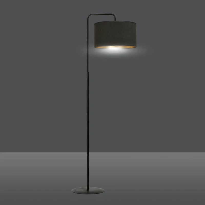 HILDE LP1 BL BLACK lampa podłogowa abażury nowoczesna 2