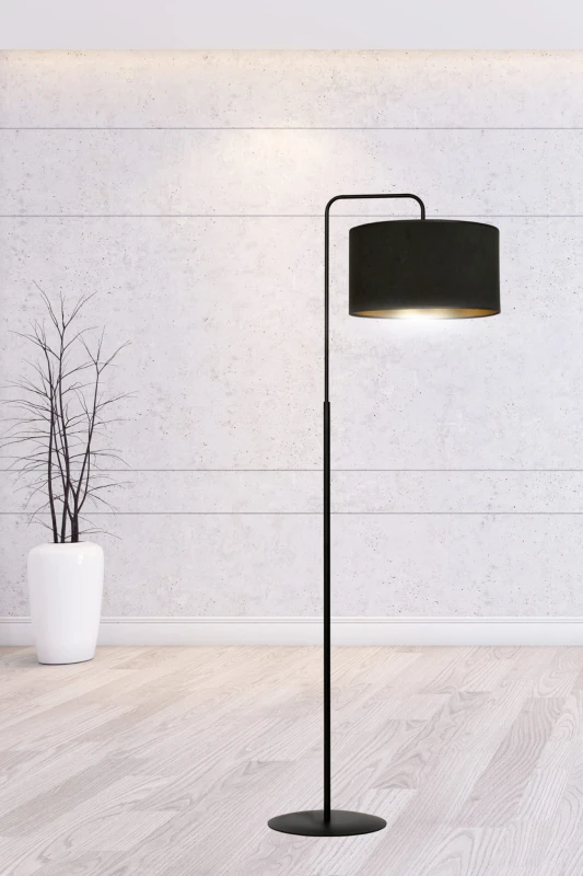 HILDE LP1 BL BLACK lampa podłogowa abażury nowoczesna 3
