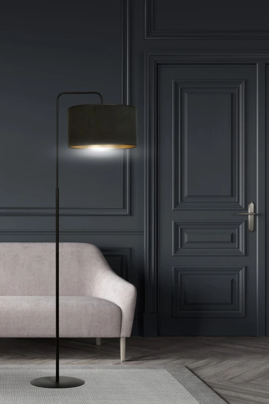 HILDE LP1 BL BLACK lampa podłogowa abażury nowoczesna 5
