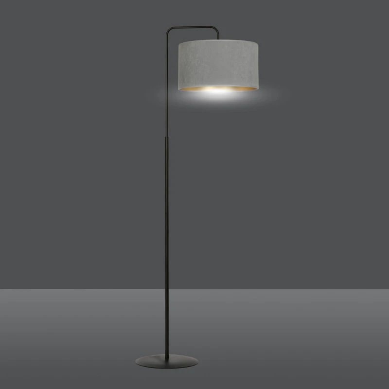 HILDE LP1 BL GRAY lampa podłogowa abażury nowoczesna 2