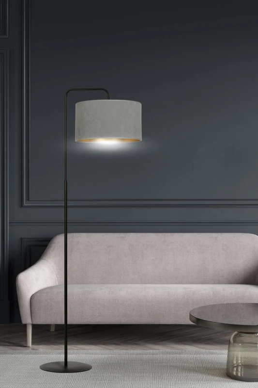 HILDE LP1 BL GRAY lampa podłogowa abażury nowoczesna 5