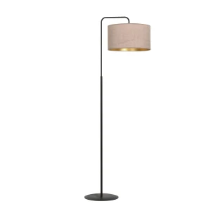 Lampa podłogowa HILDE LP1 BL ROSE różowy abażur