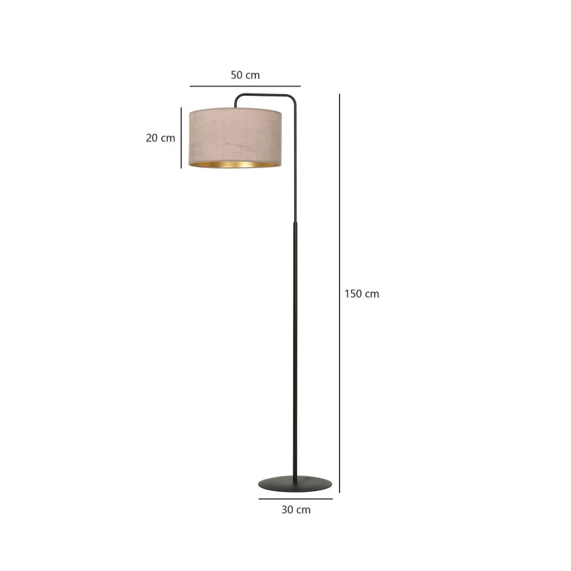HILDE LP1 BL ROSE lampa podłogowa abażury nowoczesna 9